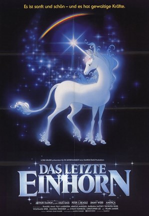 Framed Last Unicorn - German Print