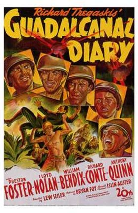 Framed Guadalcanal Diary Print