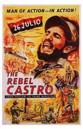 Framed Rebel Castro Print