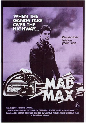 Framed Mad Max Purple Print