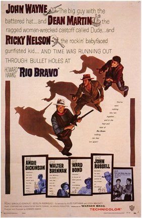 Framed Rio Bravo - characters Print