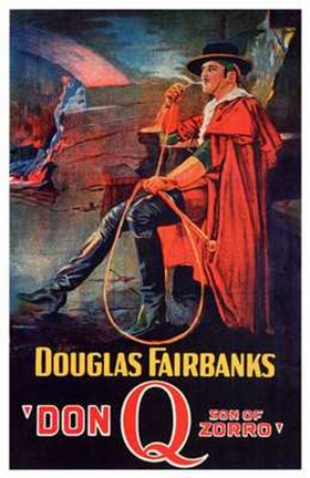 Framed Don Q Son of Zorro Print