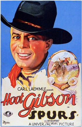 Framed Spurs Movie Hoot Gibson Print