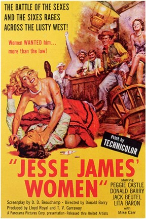 Framed Jesse James&#39; Women Print