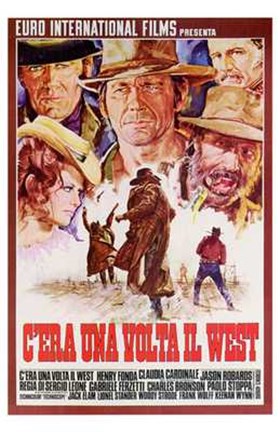 Framed Once Upon a Time in the West Spanish Print
