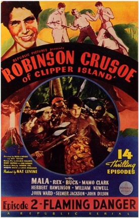Framed Robinson Crusoe of Clipper Island Episode 2 Print