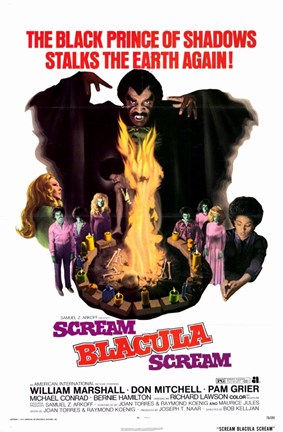 Framed Scream Blacula Scream Print