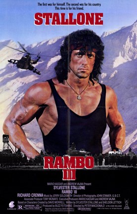 Framed Rambo 3 Print