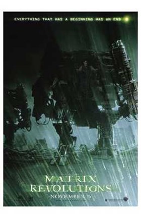 Framed Matrix Revolutions Robots Print