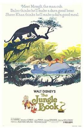 Framed Jungle Book Disney Print