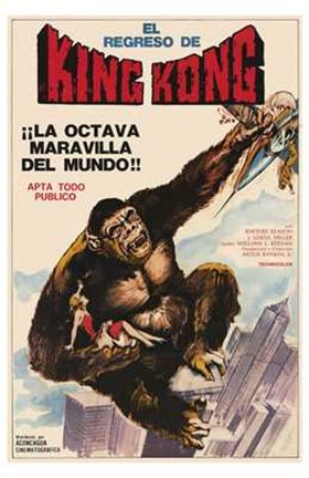 Framed King Kong Escapes Print