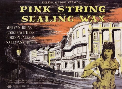 Framed Pink String and Sealing Wax Print