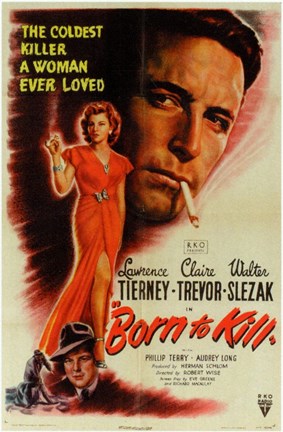 Framed Born to Kill Lawrence Tierney Print