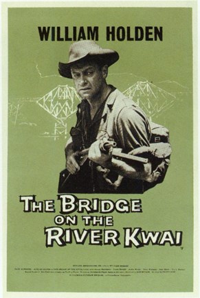 Framed Bridge on the River Kwai Green Print