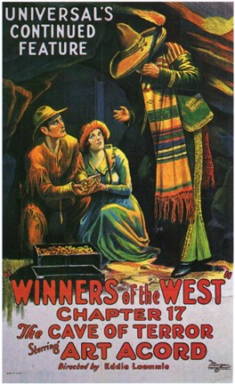Framed Winners of the West - movie poster Print