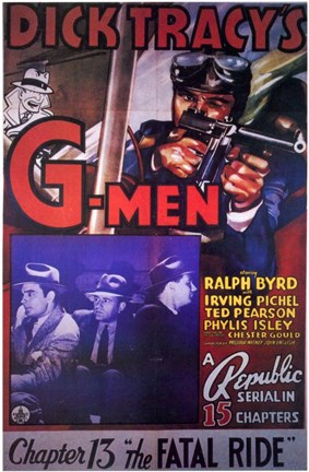 Framed Dick Tracy's G-Men Print