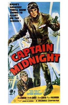 Framed Captain Midnight Print