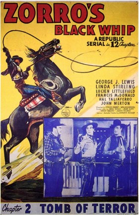 Framed Zorro's Black Whip Chapter 2 Print