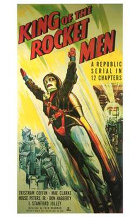 Framed King of the Rocket Men A Republic Serial Print