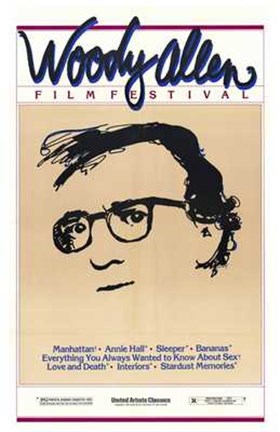 Framed Woody Allen Film Festival Print