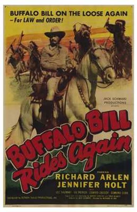 Framed Buffalo Bill Rides Again Print