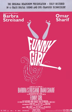Framed Funny Girl Barbra Streisand Print