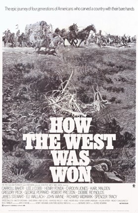 Framed How the West Was Won Film Print