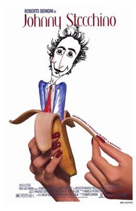 Framed Johnny Stecchino Print