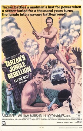 Framed Tarzan&#39;s Jungle Rebellion, c.1970 Print