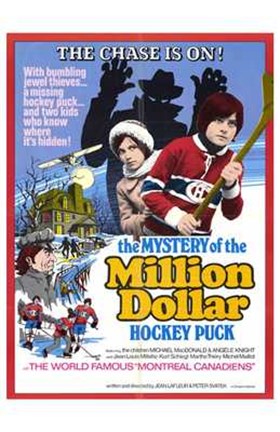 Framed Mystery of the Million Dollar Hockey Puc Print
