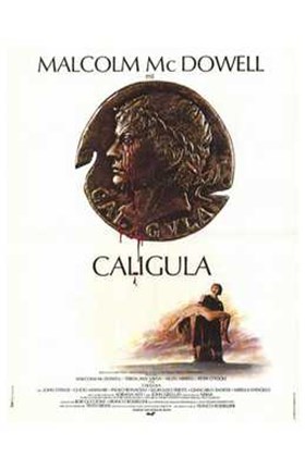 Framed Caligula Malcolm McDowell Print