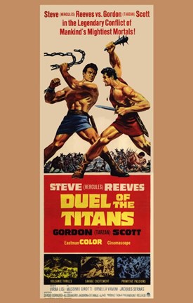 Framed Duel of the Titans Print