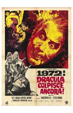 Framed Dracula A.D. 1972 Print