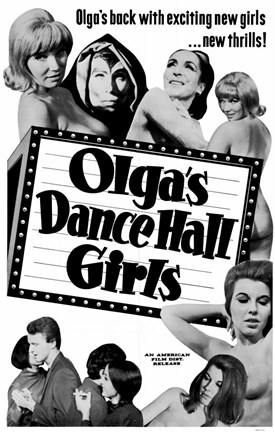 Framed Olga's Dance Hall Girls Print