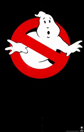 Framed Ghostbusters Blank Logo Print