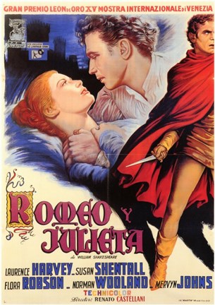 Framed Romeo and Juliet (spanish) Print