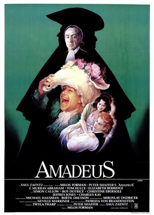 Framed Amadeus Green with Cast Print