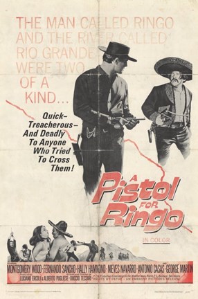Framed Pistol for Ringo  a Print