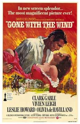 Framed Gone with the Wind - In new screen splendor... Print