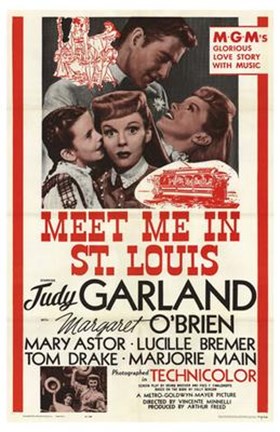 Framed Meet Me in St Louis - red Print