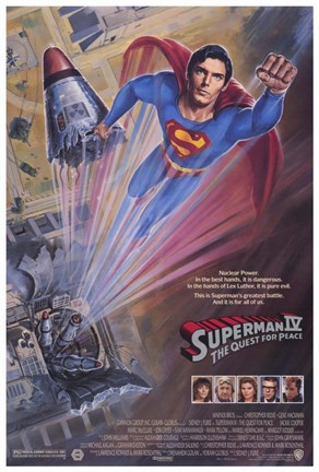 Framed Superman 4: the Quest for Peace Movie Print