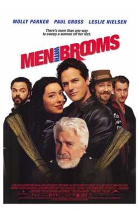 Framed Men with Brooms Print