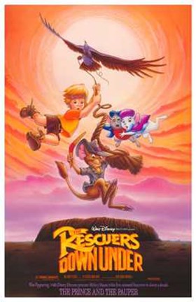Framed Rescuers Down Under Print