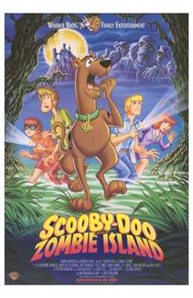 Framed Scooby-Doo on Zombie Island Print