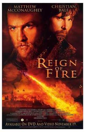 Framed Reign of Fire Movie McConaughey And Bale Print