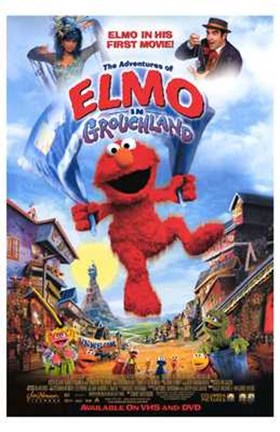 Framed Elmo in Grouchland Print