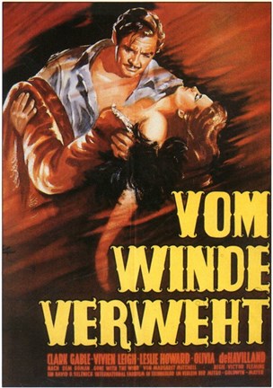 Framed Gone with the Wind Vom Winde Verweht Print