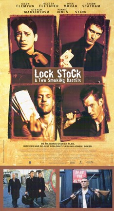 Framed Lock Stock and 2 Smoking Barrels Tall Print