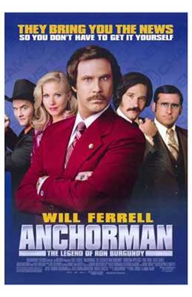 Framed Anchorman: the Legend of Ron Burgundy Print