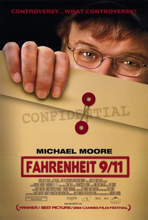Framed Fahrenheit 9-11 Michael Moore Print